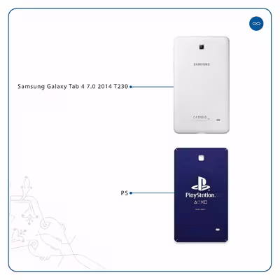 برچسب پوششی ماهوت مدل PS مناسب برای تبلت سامسونگ Galaxy Tab 4 7.0 2014 T230