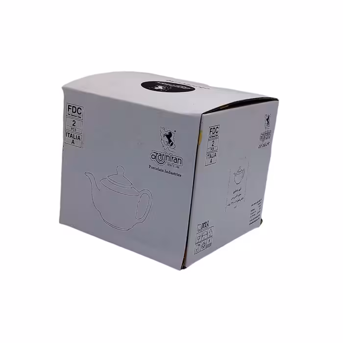 قوری چینی زرین ایران مدل آفتاب