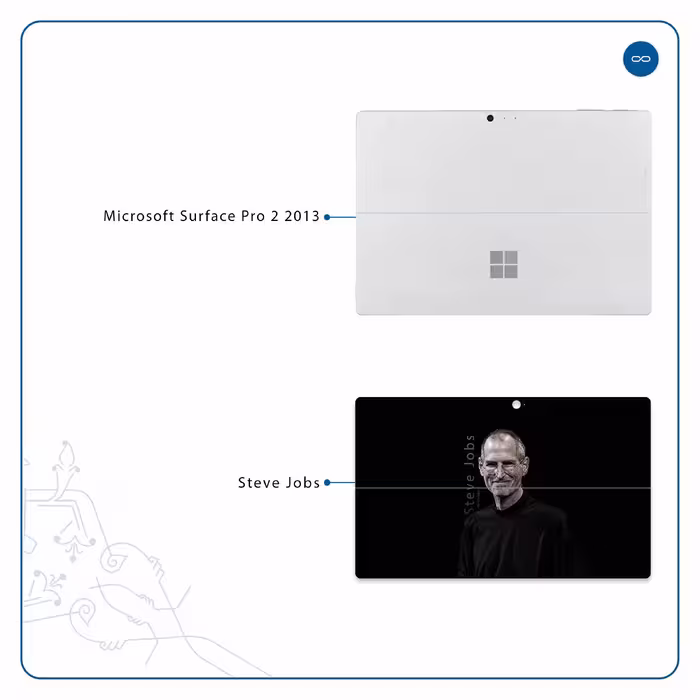 برچسب پوششی ماهوت مدل Steve Jobs مناسب برای تبلت مایکروسافت Surface Pro 2 2013