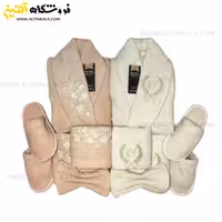 سرویس حوله بامبو عروس و داماد 12تکه برند MARMARA