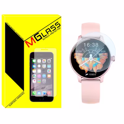 محافظ صفحه نمایش شیشه‌ای ام گلس مدل SH-MG مناسب برای ساعت هوشمند ایمیلب W11