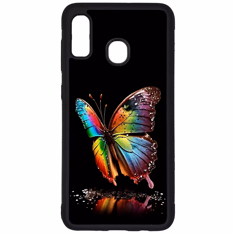 کاور طرح پروانه کد G-038 مناسب برای گوشی موبایل سامسونگ Galaxy A20 / A30 | دیجی قاب دونی