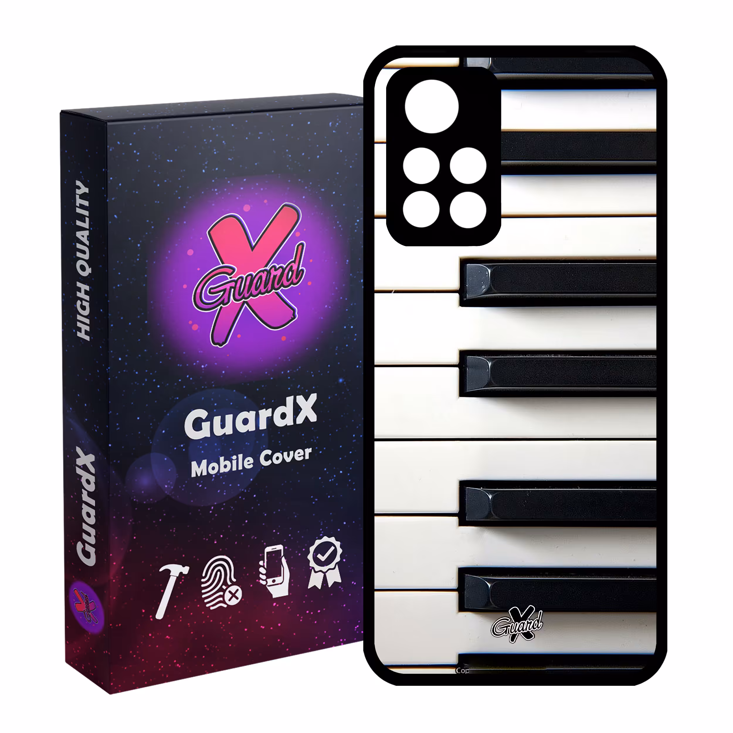 کاور گارد ایکس طرح Piano مدل Glass10101 مناسب برای گوشی موبایل شیائومی Poco M4 Pro 5G/Redmi Note 11T 5G/Redmi Note 11S 5G