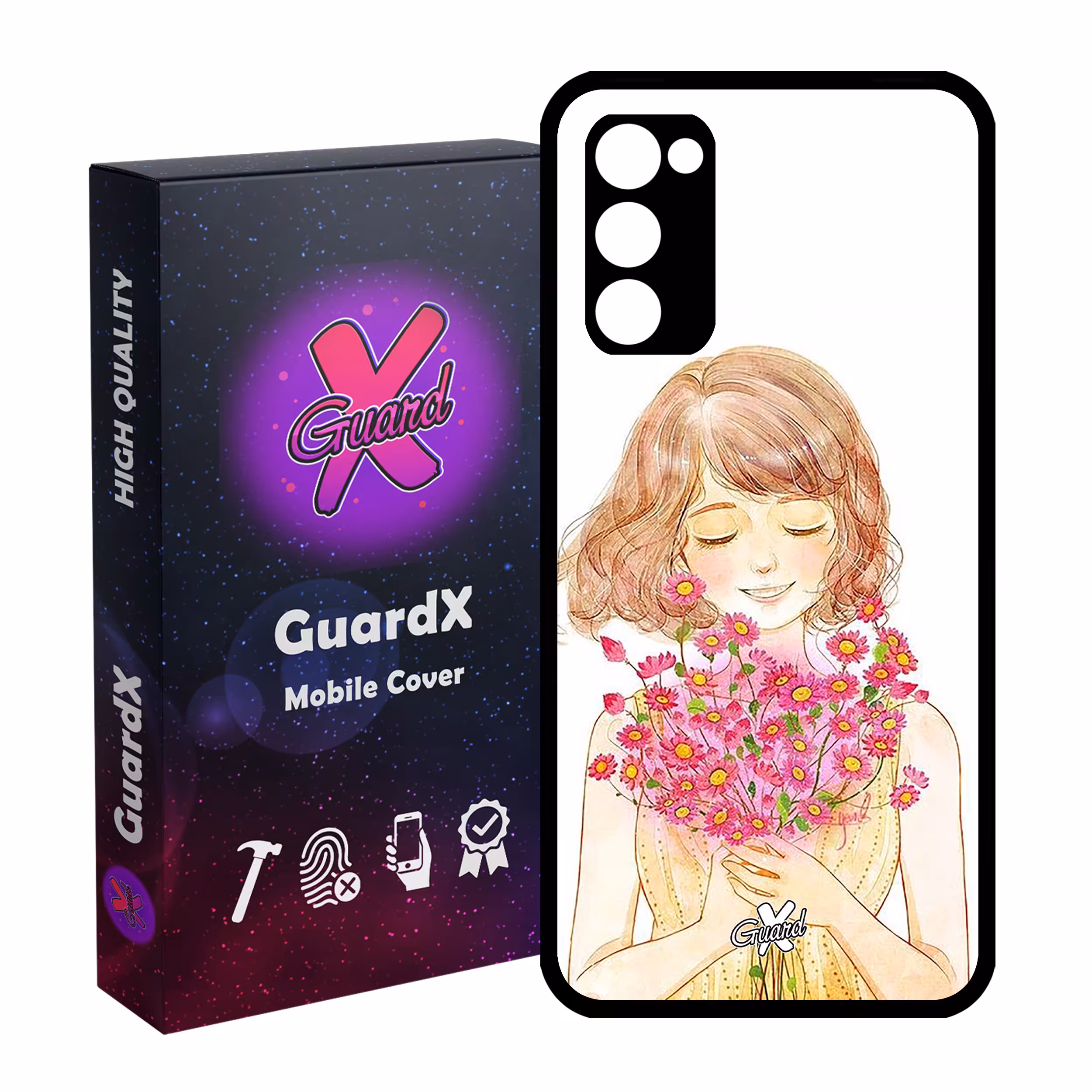 کاور گارد ایکس طرح دختر مدل Glass10239 مناسب برای گوشی موبایل سامسونگ Galaxy S20 FE