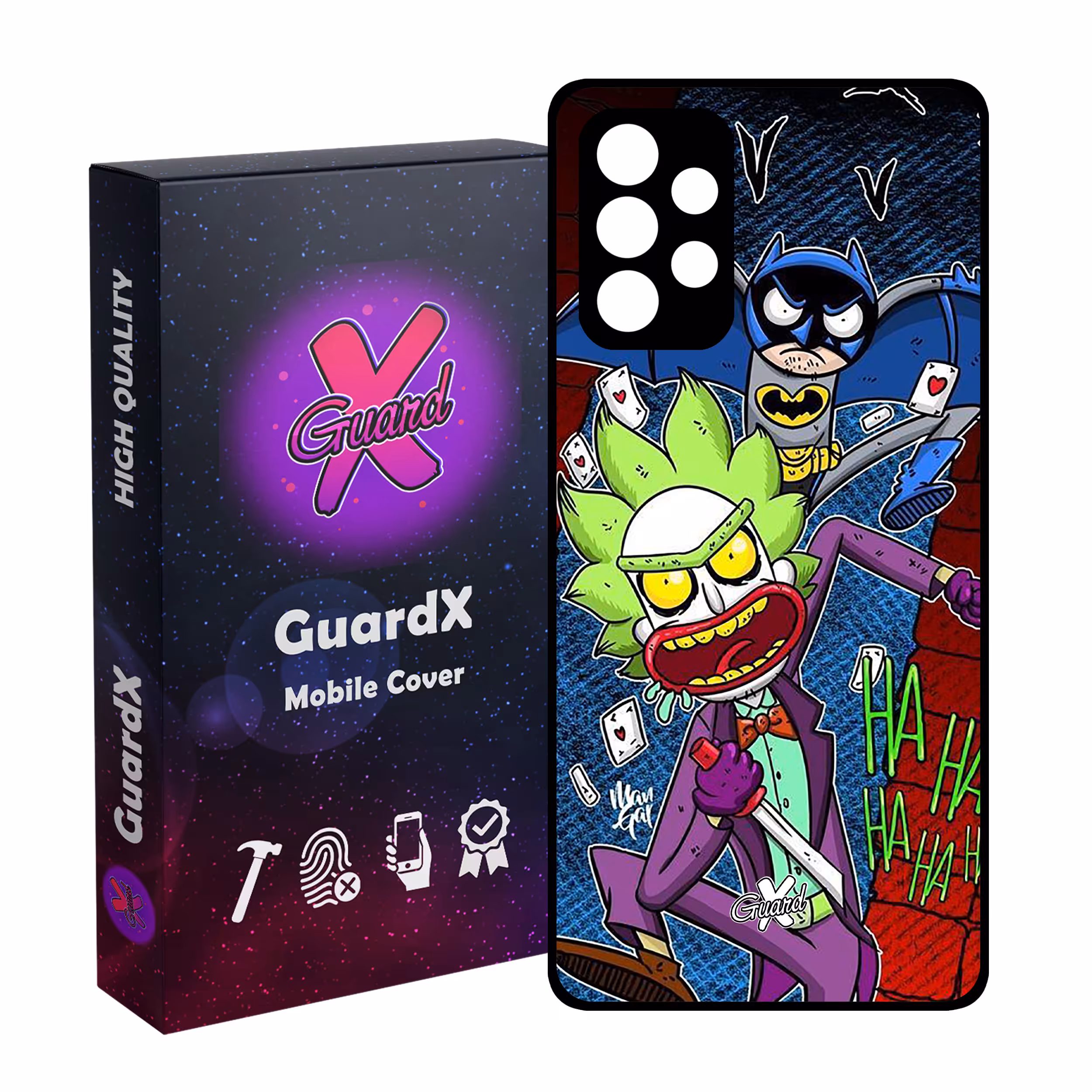 کاور گارد ایکس طرح Rick and Morty مدل Glass10154 مناسب برای گوشی موبایل سامسونگ Galaxy A53