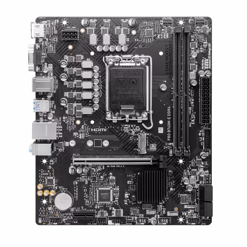 مادربرد PRO B760M-E DDR4 ام‌اس‌آی - فراز سیستم