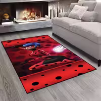 فرش طرح سه بعدی دختر کفشدوزکی pk-2976