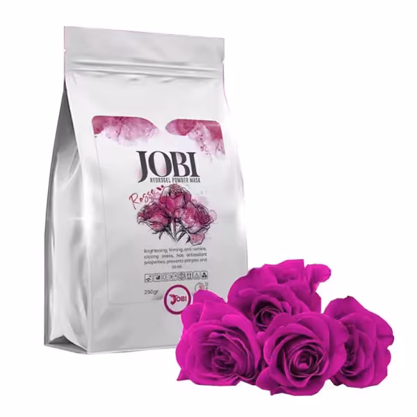 ماسک پودری هیدروژلی گل رز جوبی JOBI حجم 250 گرم