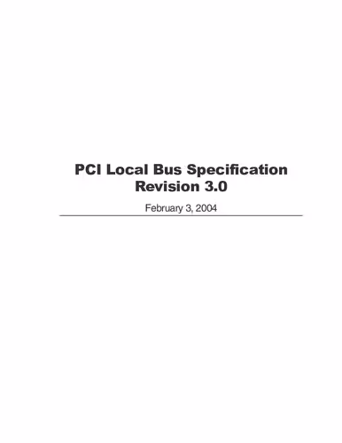خرید و دانلود نسخه کامل کتاب PCI Local Bus Specification Revision 3.0