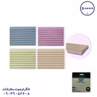 نوت 75*100 موراندی خط دار کد 321 اس اف