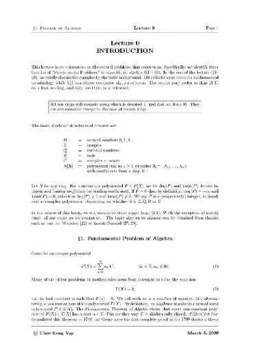 خرید و دانلود نسخه کامل کتاب Fundamental problems in algorithmic algebra