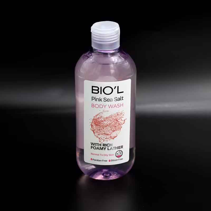 شامپو بدن BIOL شفاف Pink sea salt حجم 400میل بیول 90992