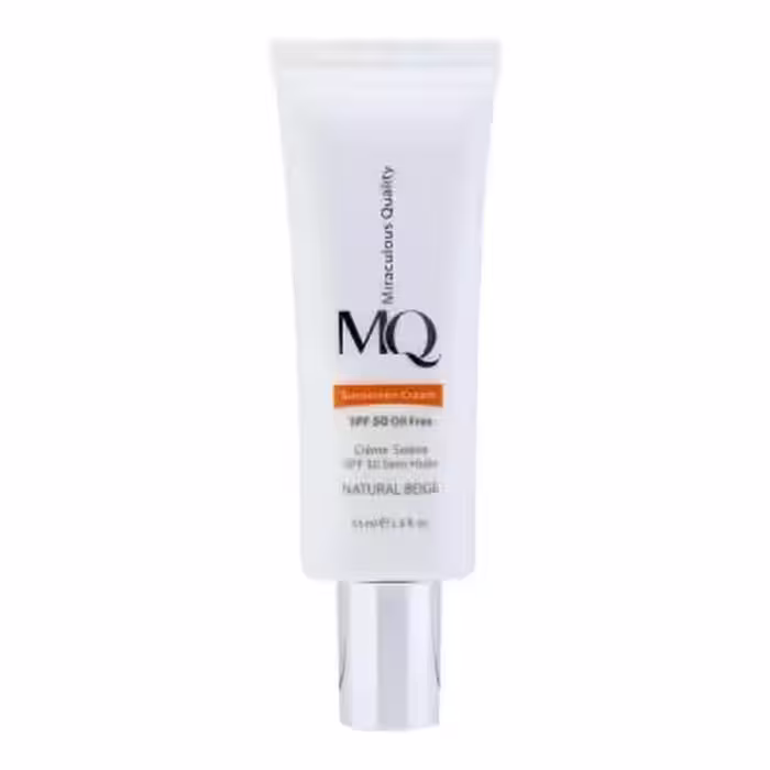 کرم ضد آفتاب رنگی ام کیو مدل NATURAL BEIGE، حجم 55 میلی‌لیتر