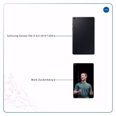 برچسب پوششی ماهوت مدل Mark Zuckerberg مناسب برای تبلت سامسونگ Galaxy Tab A 8.0 2019 T290