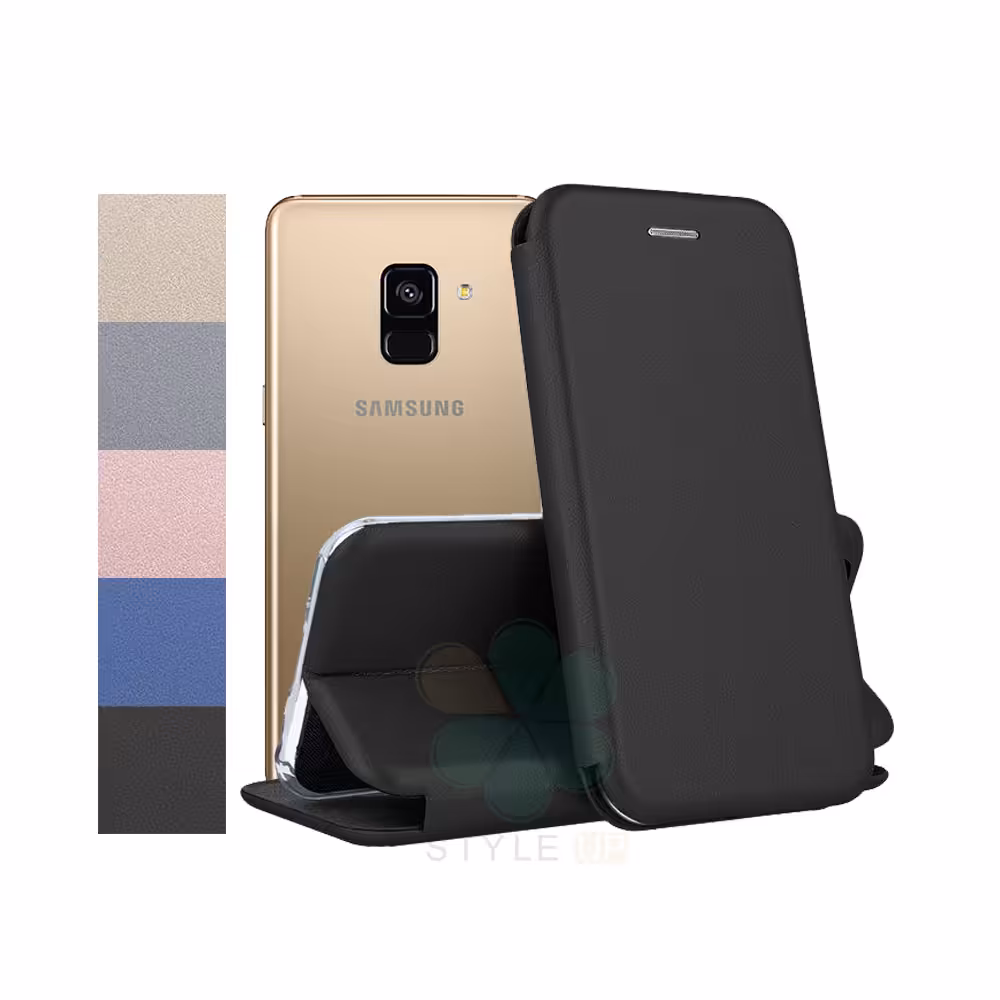 کیف کلاسوری چرمی گوشی سامسونگ Samsung Galaxy A8 2018