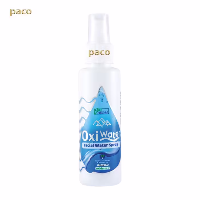 اسپری آبرسان اکسی واتر 120cc-رفع خشکی پوست-کاهش التهاب پوست-آنتی اکسیدان-خنک کننده