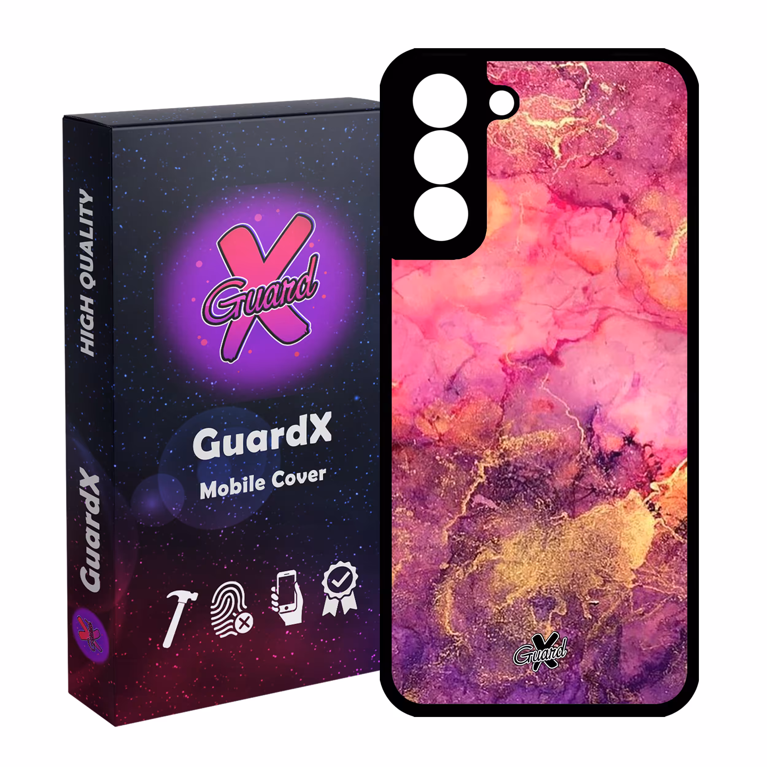 کاور گارد ایکس طرح ماربل مدل Glass10283 مناسب برای گوشی موبایل سامسونگ Galaxy S21 FE