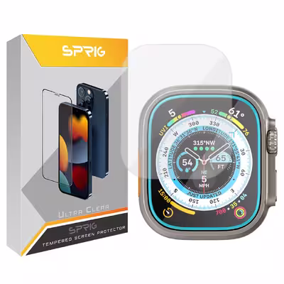 محافظ صفحه نمایش شیشه ای اسپریگ مدل SH-SPG مناسب برای ساعت هوشمند الترا HW8 ULTRA MAX