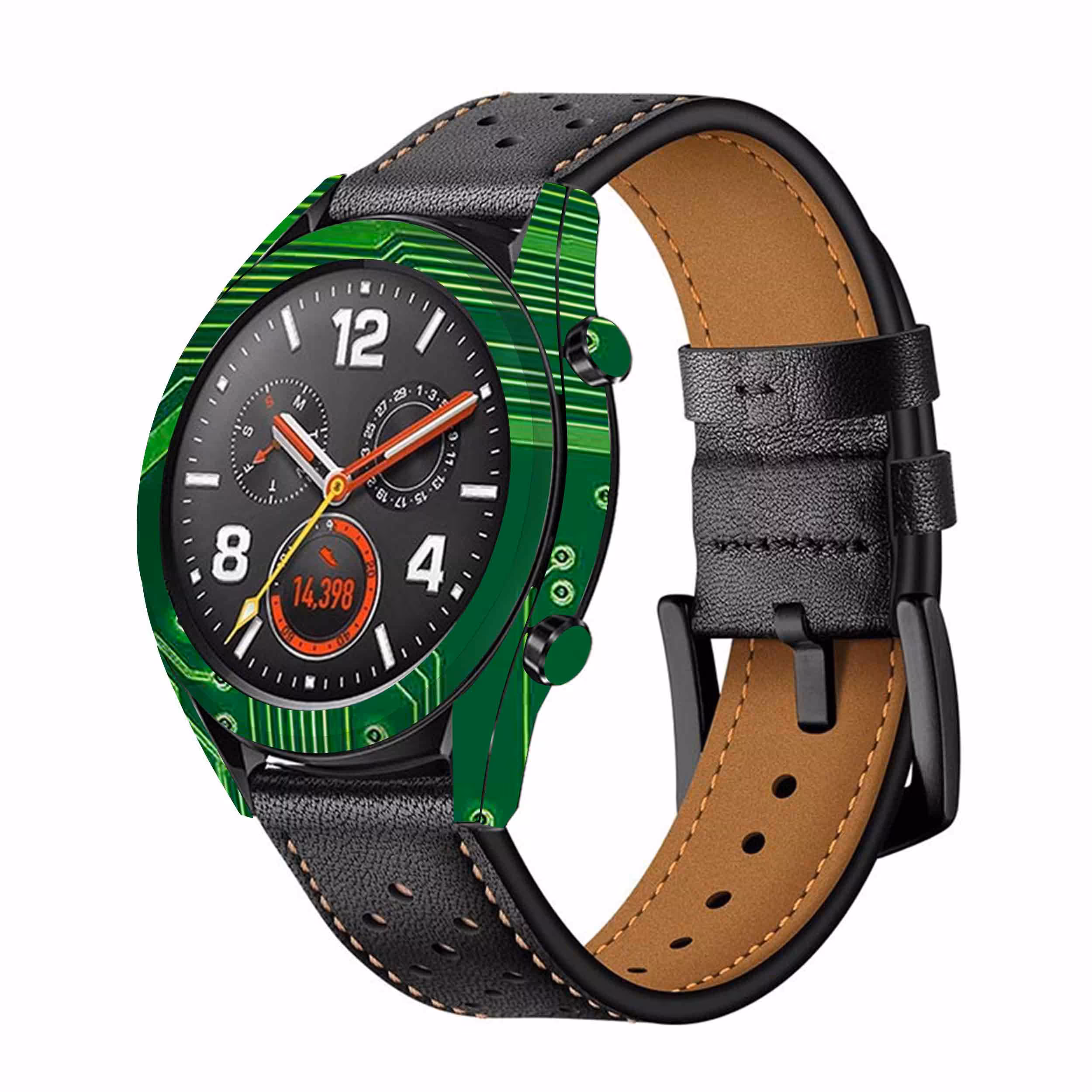برچسب ماهوت طرح Green-Printed-Circuit-Board مناسب برای ساعت هوشمند هوآوی Watch GT