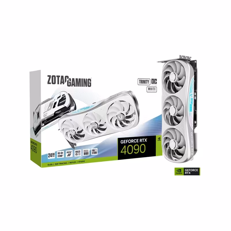 کارت گرافیک زوتاک GAMING GeForce RTX4090 24GB Trinity OC White Edition