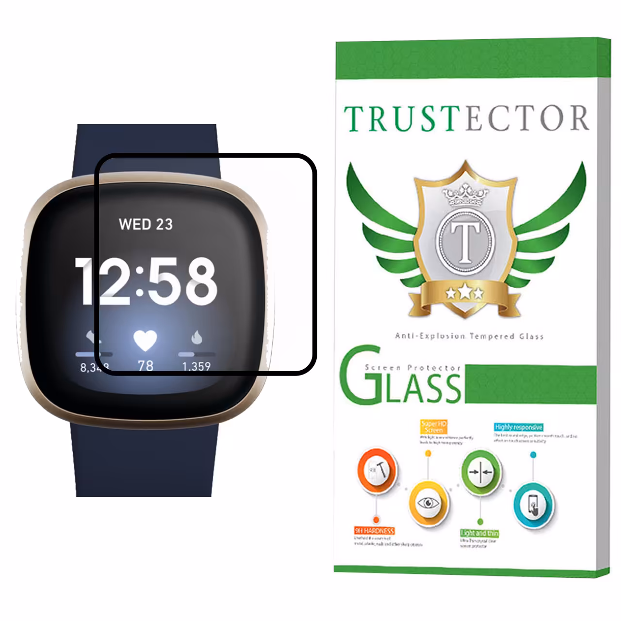 محافظ صفحه نمایش تراستکتور مدل PMTA مناسب برای ساعت هوشمند smart switch Versa 2