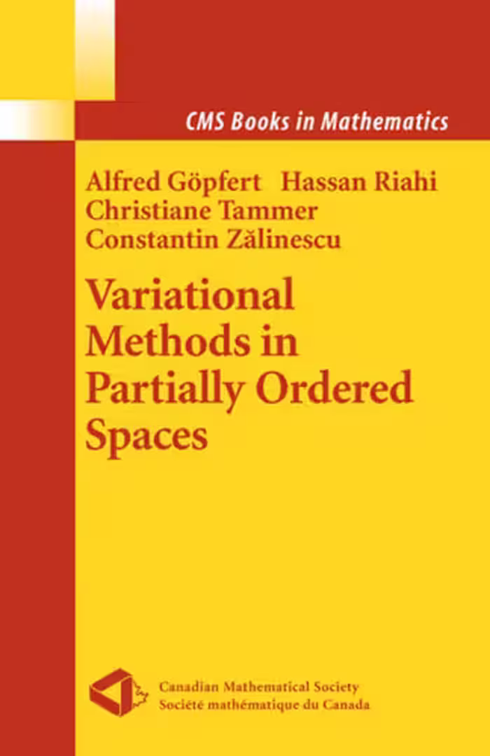 خرید و دانلود نسخه کامل کتاب Variational Methods in Partially Ordered Spaces