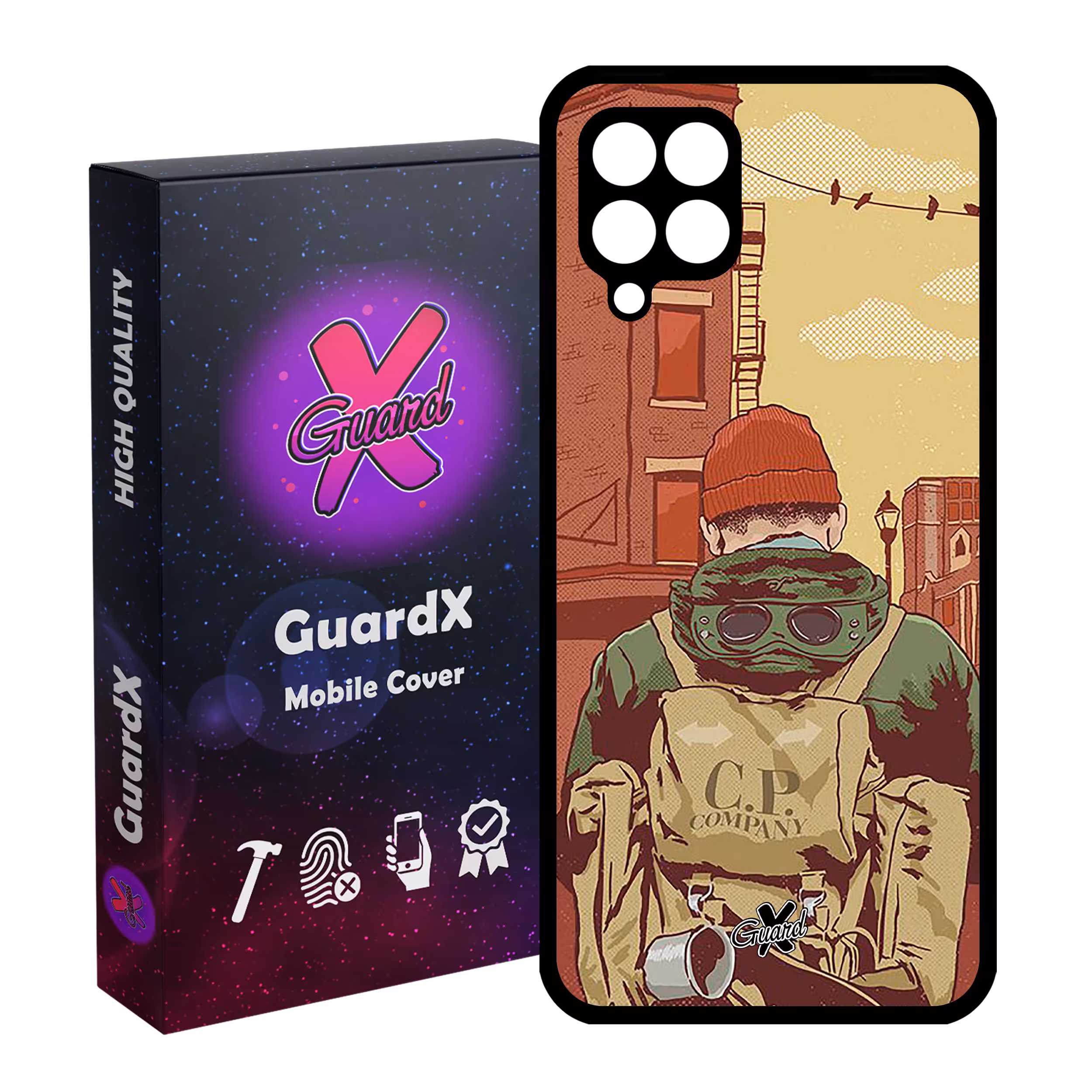 کاور گارد ایکس طرح Man مدل Glass10348 مناسب برای گوشی موبایل سامسونگ Galaxy A12