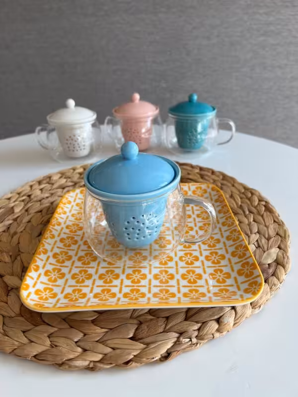فنجان دمنوش پیرکس صافی چینی