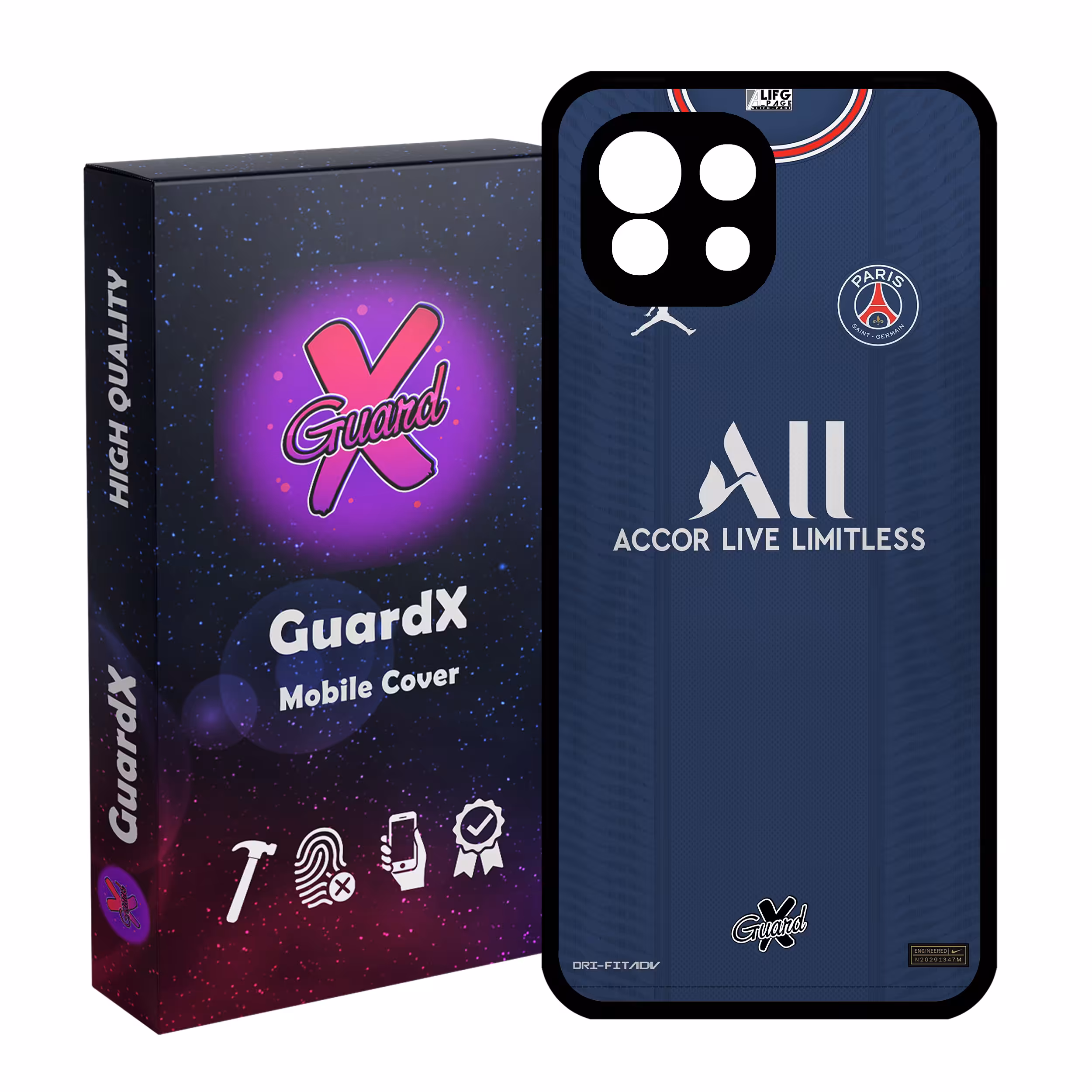 کاور گارد ایکس طرح PSG مدل Glass50360 مناسب برای گوشی موبایل شیائومی Mi 11 Lite
