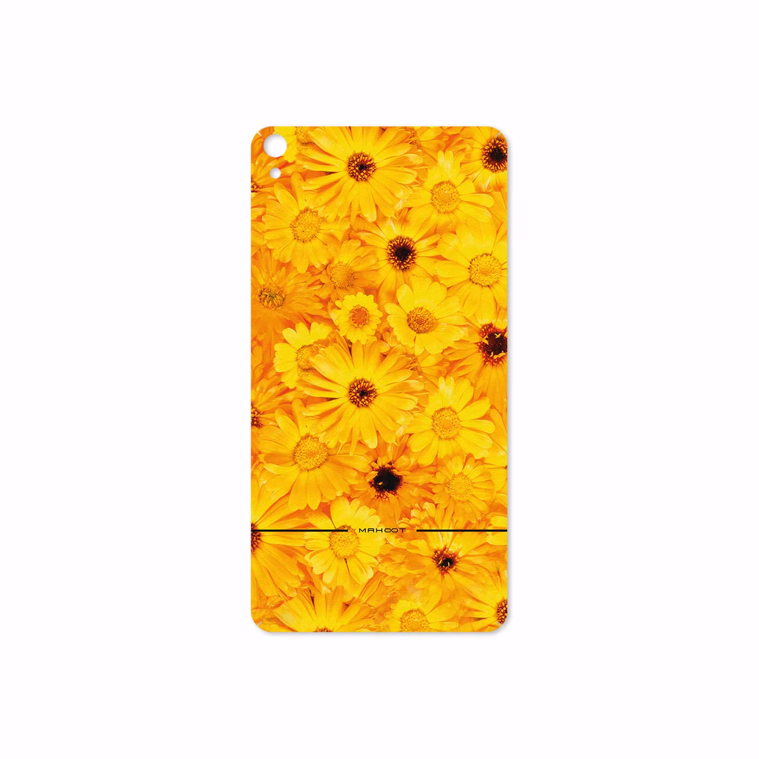 برچسب پوششی ماهوت مدل Yellow-Flower مناسب برای تبلت لنوو Phab B1 2015