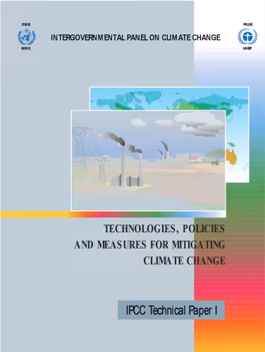خرید و دانلود نسخه کامل کتاب Technologies, Policies, and Measures for Mitigating Climate Change (IPCC Technical Paper I - November 1996)