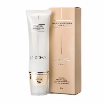 کرم ضد آفتاب رنگی SPF50 لدورا کر 50 میلی لیتر
