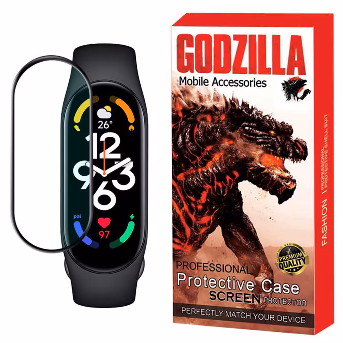 محافظ صفحه نمایش گودزیلا مدل G-PMMA مناسب برای مچ بند هوشمند شیائومی Mi Band 7