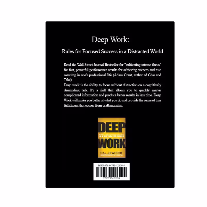 کتاب Deep Work: Rules for Focused Success in a Distracted World اثر Cal Newport انتشارات نبض دانش