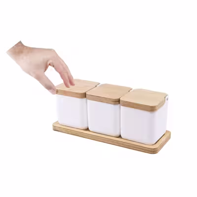 ست جای ادویه 4 پارچه رایکا کد MD1104