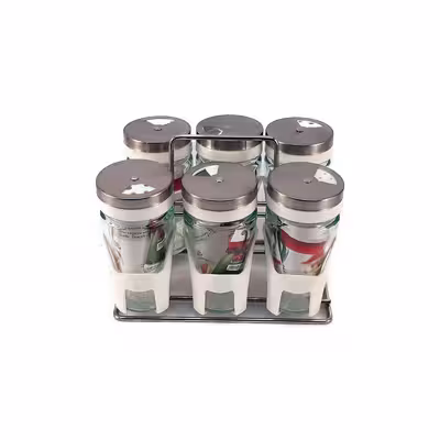 ست جای ادویه 6 پارچه کاپریس مدل پارادایز کد 4578