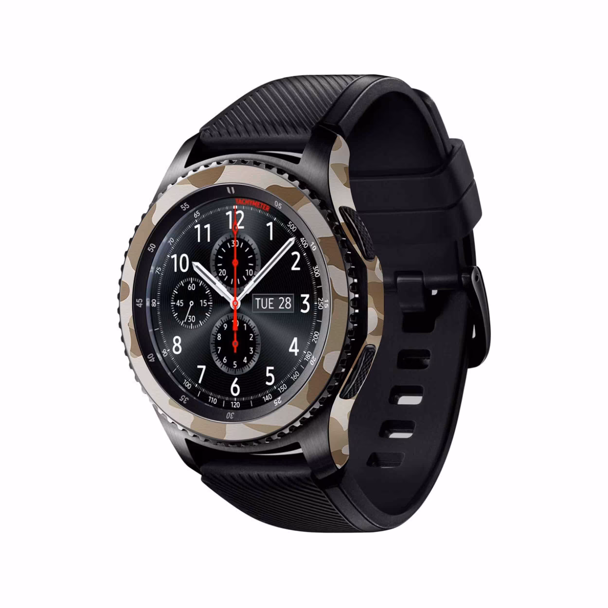 برچسب ماهوت طرح Army-Desert مناسب برای ساعت هوشمند سامسونگ Galaxy Gear S3 Frontier