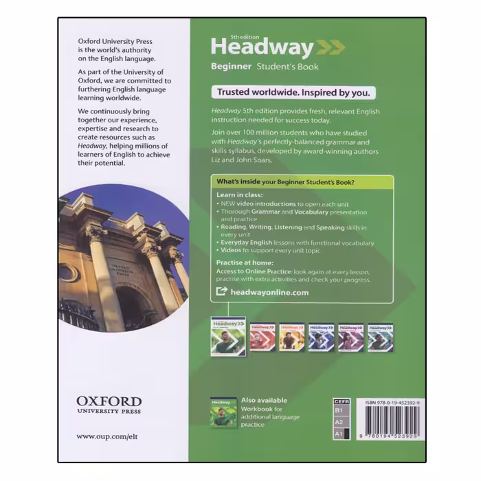 کتاب Headway Beginner 5th Edition اثر جمعی از نویسندگان انتشارات الوندپویان