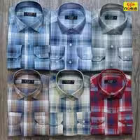 پیراهن چهارخانه رنگی مردانه سایز m تا xl قواره دار و کلاسیک پارچه آرو