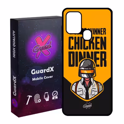 کاور گارد ایکس طرح Pubg مدل Glass10182 مناسب برای گوشی موبایل سامسونگ Galaxy A21s