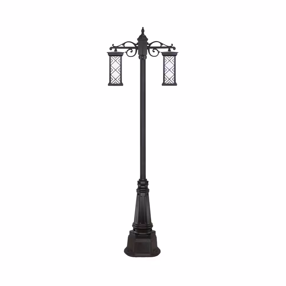 چراغ دو شاخه پارکی و حیاطی بیتانور مدل درتا بلند طرح دار کد 482721BT-96202