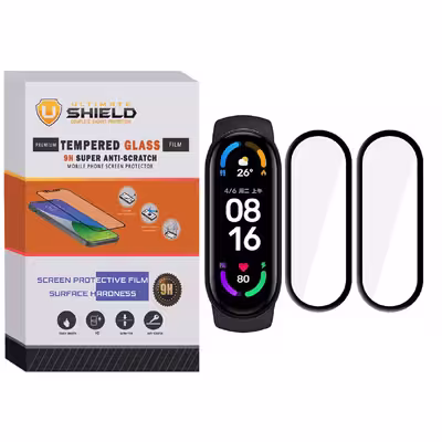 محافظ صفحه نمایش نانو آلتیمیت شیلد مدل NUL مناسب برای ساعت هوشمند شیایومی Mi Band 7 بسته دو عددی