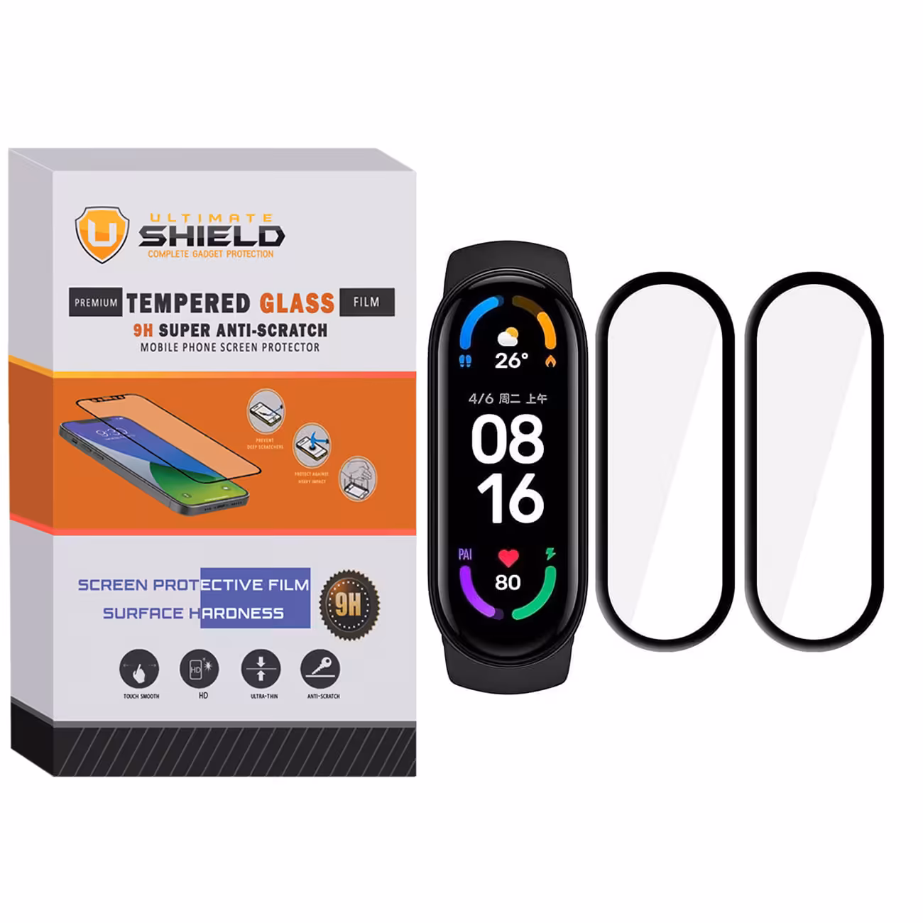 محافظ صفحه نمایش نانو آلتیمیت شیلد مدل NUL مناسب برای ساعت هوشمند شیایومی Mi Band 7 بسته دو عددی