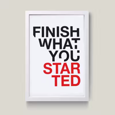 تابلو مدل انگیزشی Finish کدG12-48