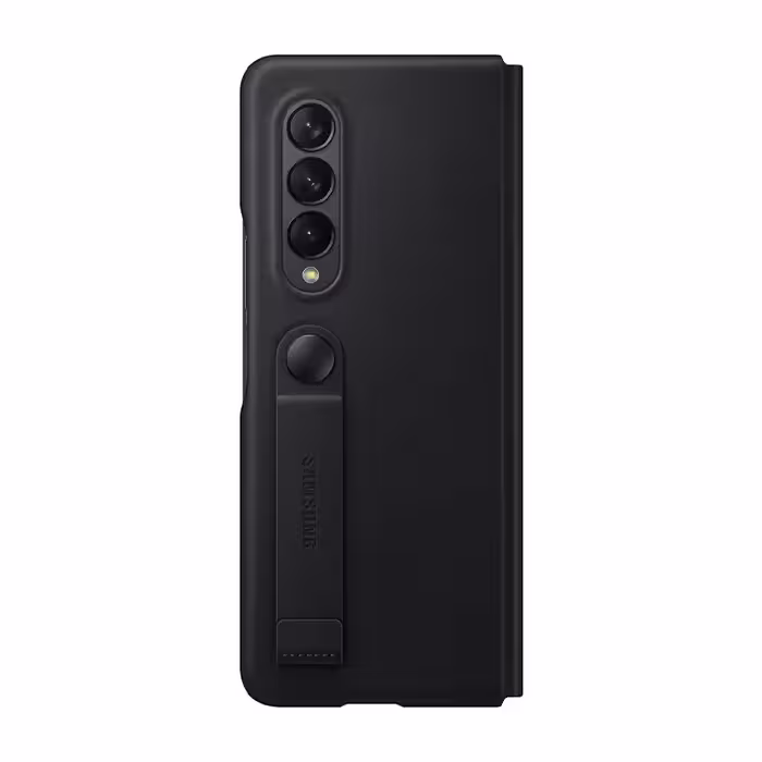 کاور چرمی اصلی سامسونگ Galaxy Z Fold3 Leather Flip Stand Cover
