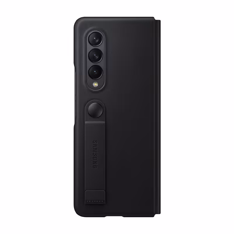 کاور چرمی اصلی سامسونگ Galaxy Z Fold3 Leather Flip Stand Cover