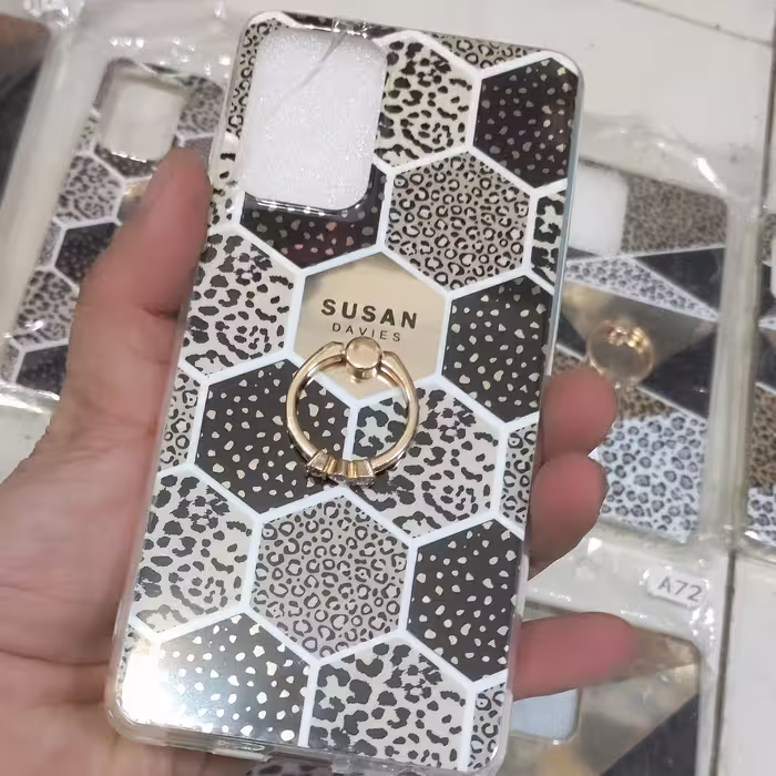 گارد a72 -قاب -کاور-قاب-گوشی  A72 5G آینه ای هولدر دار انگشتی a72