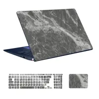  استیکر لپ تاپ توییجین و موییجین طرح Marble کد 91 مناسب برای لپ تاپ 15.6 اینچ به همراه برچسب حروف فارسی کیبورد 