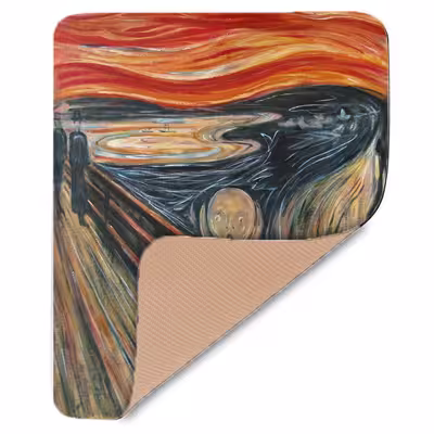 ماوس پد مدل G11 طرح نقاشی The Scream 1893