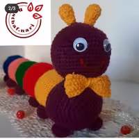 هزار پا🐛
دستباف ناری🧶